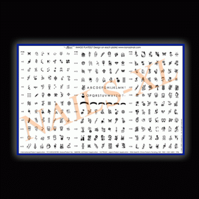 Placa 1 com 268 desenhos 